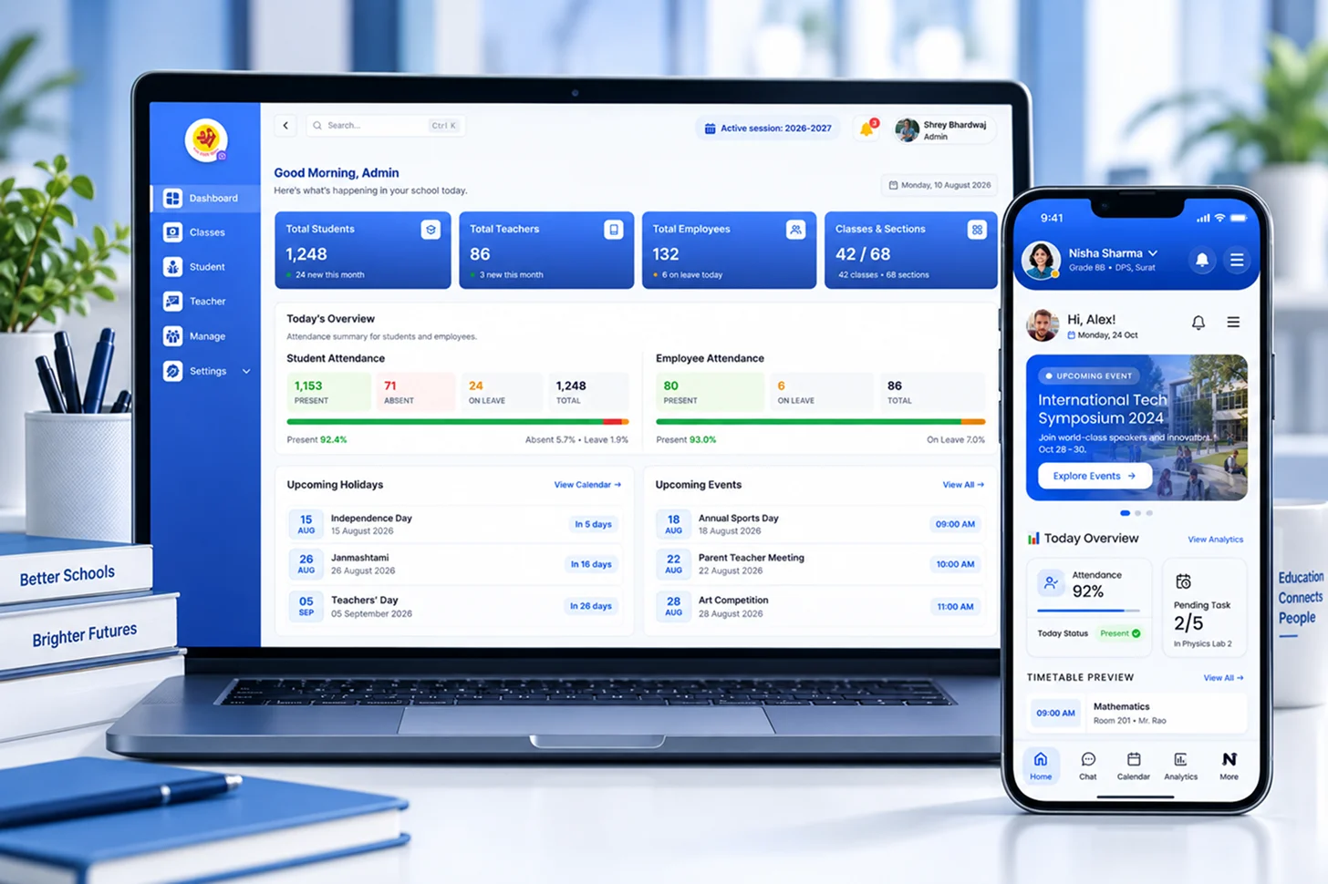 Nexra dashboard on laptop and mobile