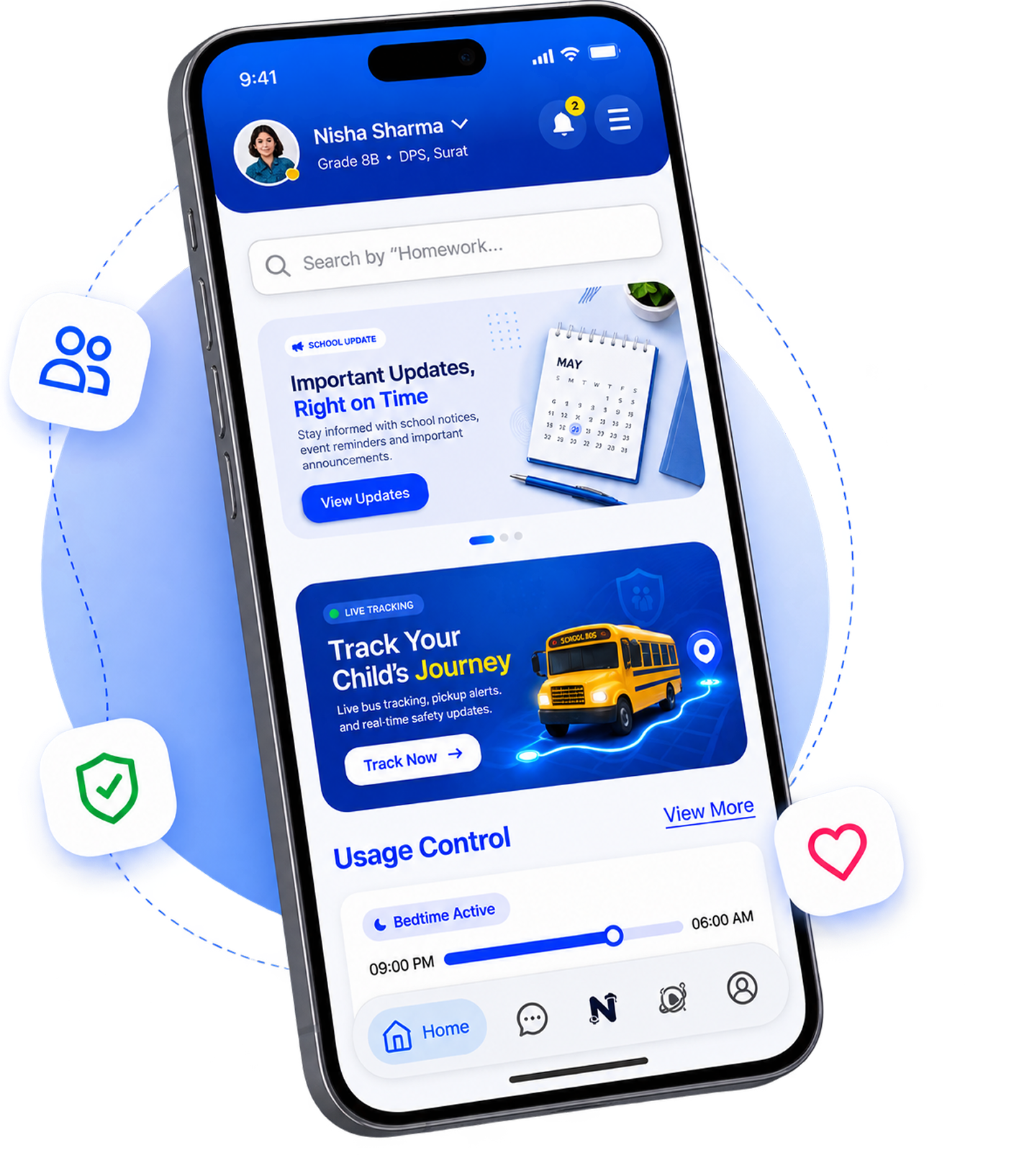 Nexra parent mobile application